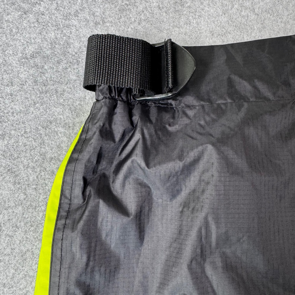 Olympia Moto Sports Rain Pants Mens P Black Neon Yellow Good EZ-Pack Hi-Vis - Picture 9 of 12